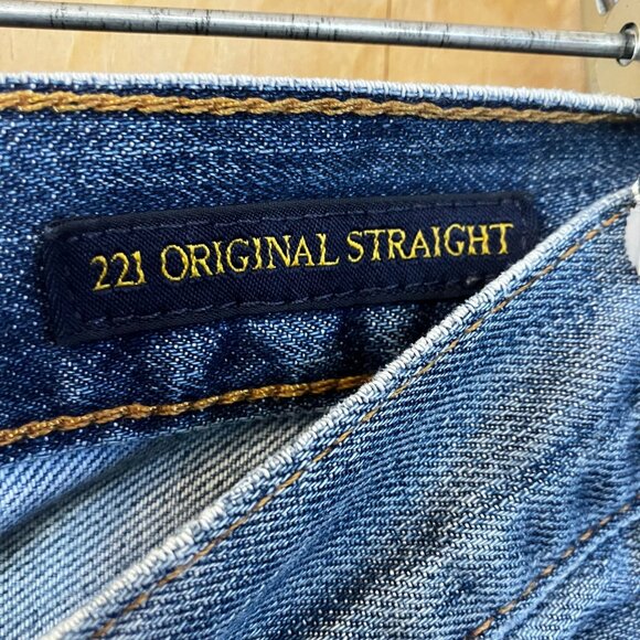 Lucky Brand Mens Vintage Y2K 221 Original Straight Jeans Size 34x30 Blue AN EXC - Picture 4 of 12